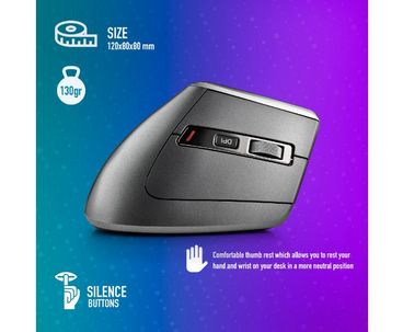 RATON EVO KARMA WIRELESS NEGRO RGB NGS