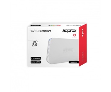 CAJA EXTERNA USB 2.5" SATA WHITE APPROX
