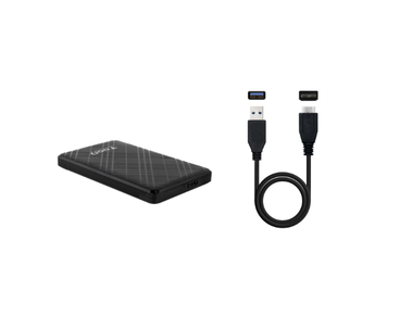 CAJA EXTERNA HDD/SSD 2.5'' NEGRO TOOQ