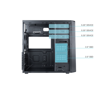 CAJA SEMITORRE ATX TQC-5701U3C-B NEGRO TOOQ