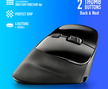 RATON EVO MOKSHA WIRELESS NEGRO NGS