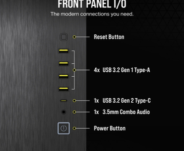 CAJA SEMITORRE ATX 6500X TG BLACK/OBSIDIAN ALUMINUM CORSAIR